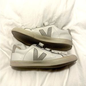 Veja white Velcro sneakers size 7